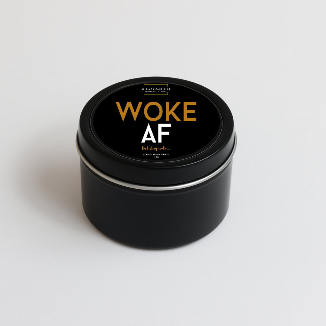 Woke AF Candle – Coffee + Vanilla