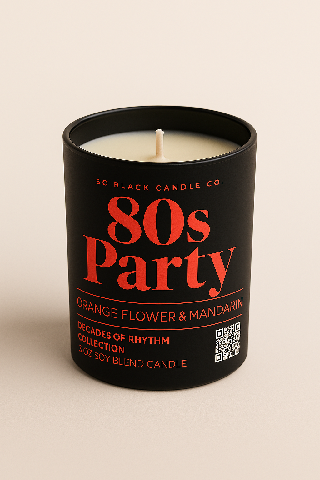 80s Party Candle - Orange Flower + Mandarin