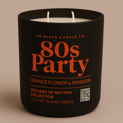 80s Party Candle - Orange Flower + Mandarin