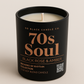 70s Soul Candle –  Black Rose + Amber